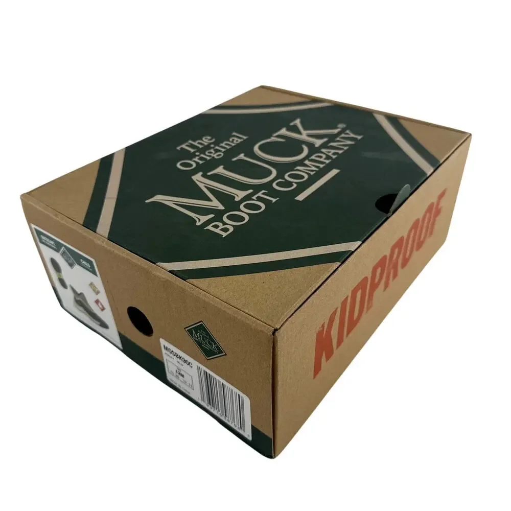 Muck Boots Kids Walnut/ Black/Green Outscape Pull On Boots Size 12